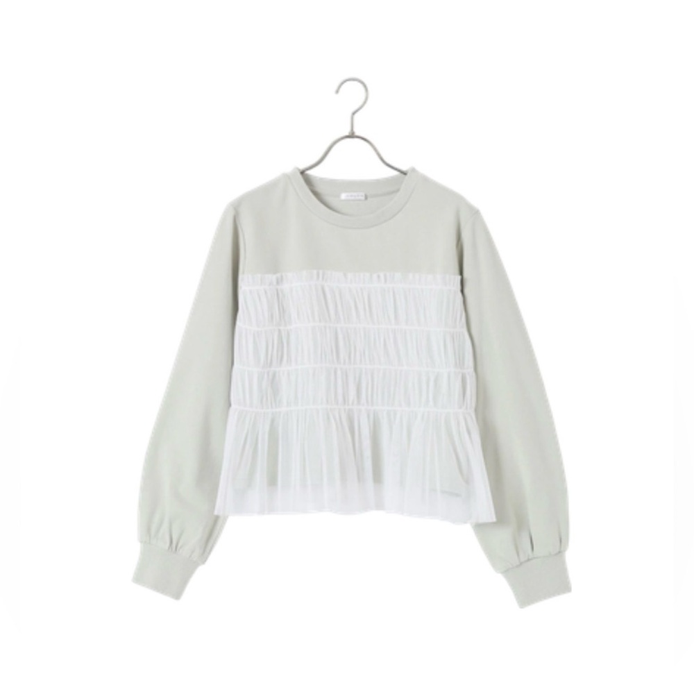 🇯🇵 HONEYS COLZA 100% Cotton Airy Lace Layered Pullover ビスチェ風トップス